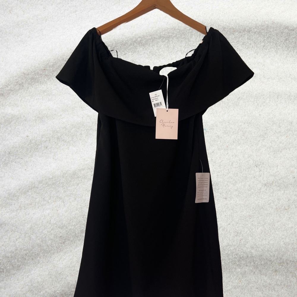 Off-Shoulder Black Dress